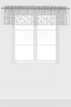 Mønstret blondegardin