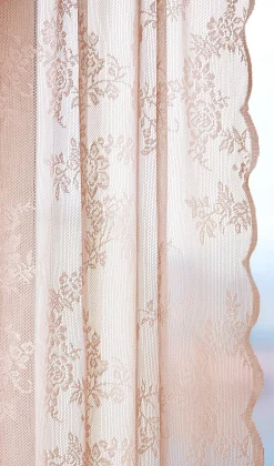 Mønstret blondegardin 2-pack | Cellbes