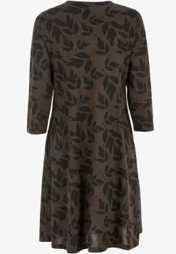 Mønstret jerseykjole med lommer | Cellbes