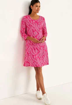 Mønstret jerseykjole med lommer | Cellbes