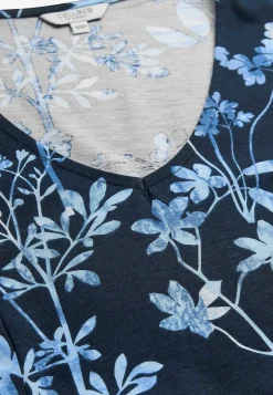 Mønstret jerseykjole med lommer