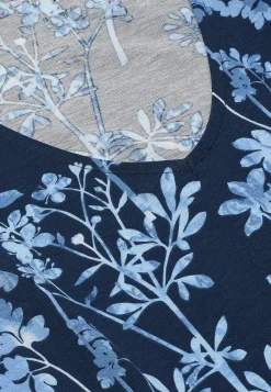 Mønstret jerseykjole med lommer