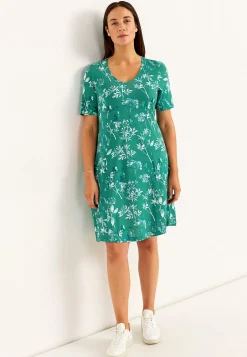 Mønstret jerseykjole med lommer | Cellbes