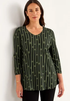 Mønstret jerseytunika