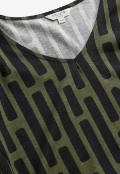 Mønstret jerseytunika