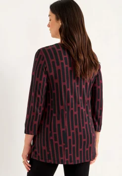 Mønstret jerseytunika