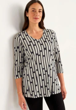 Mønstret jerseytunika