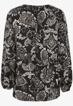 Mønstret jerseytunika med dekorativt læg