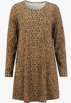 Mønstret jerseytunika med lommer