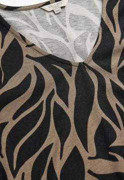 Mønstret jerseytunika med lommer