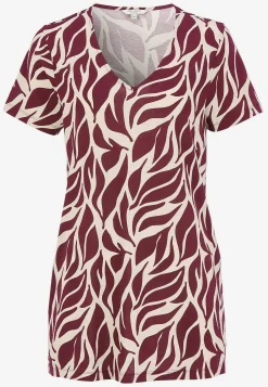 Mønstret jerseytunika med lommer