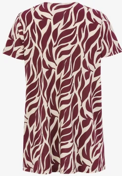 Mønstret jerseytunika med lommer