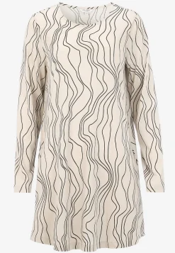 Mønstret jerseytunika med lommer