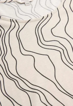 Mønstret jerseytunika med lommer