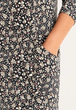 Mønstret jerseytunika med lommer