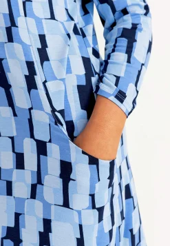 Mønstret jerseytunika med lommer