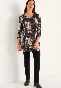 Mønstret jerseytunika med lommer | Cellbes