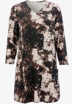 Mønstret jerseytunika med lommer | Cellbes