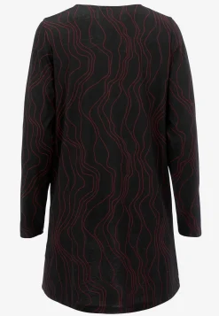 Mønstret jerseytunika med lommer