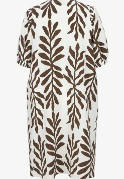 Mønstret kjole i seersucker