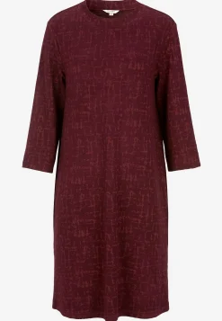 Mønstret kjole med sidelommer