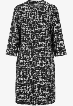 Mønstret kjole med sidelommer