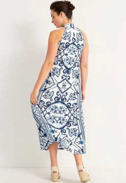 Mønstret maxi kjole | Cellbes