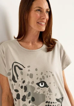 Mønstret natkjole i bomuld