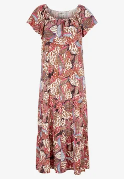 Mønstret off-shoulder-kjole | Cellbes