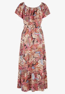 Mønstret off-shoulder-kjole | Cellbes