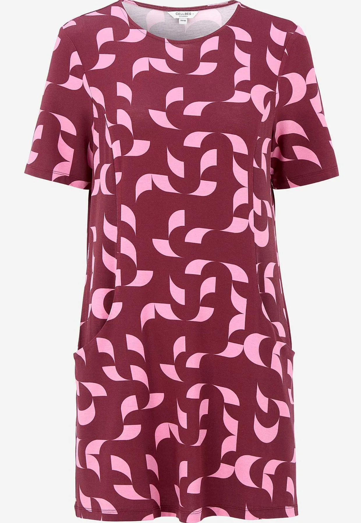 Mønstret tunika med lommer