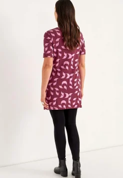 Mønstret tunika med lommer