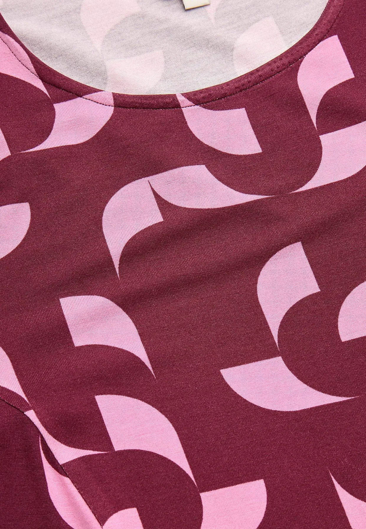 Mønstret tunika med lommer