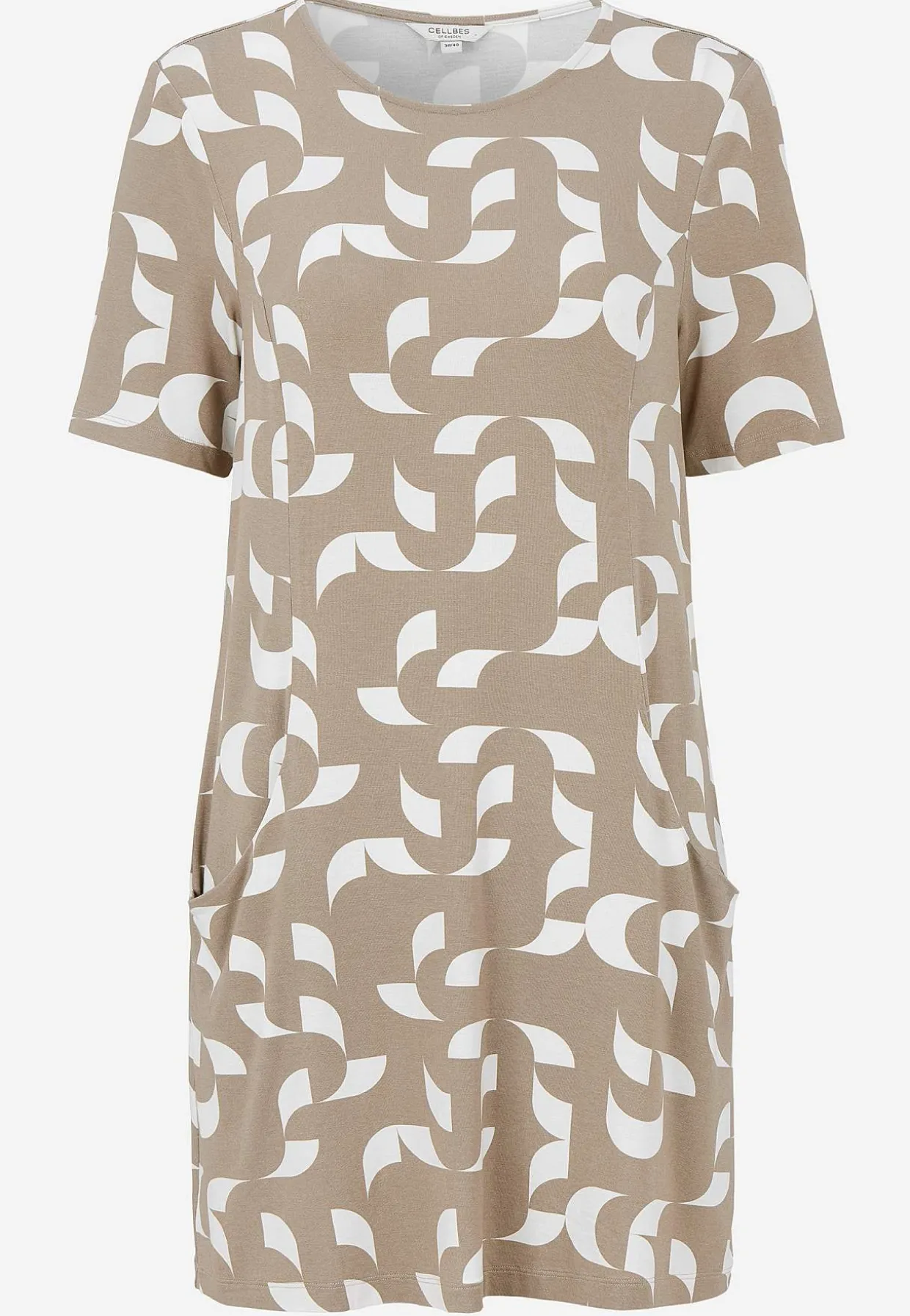 Mønstret tunika med lommer