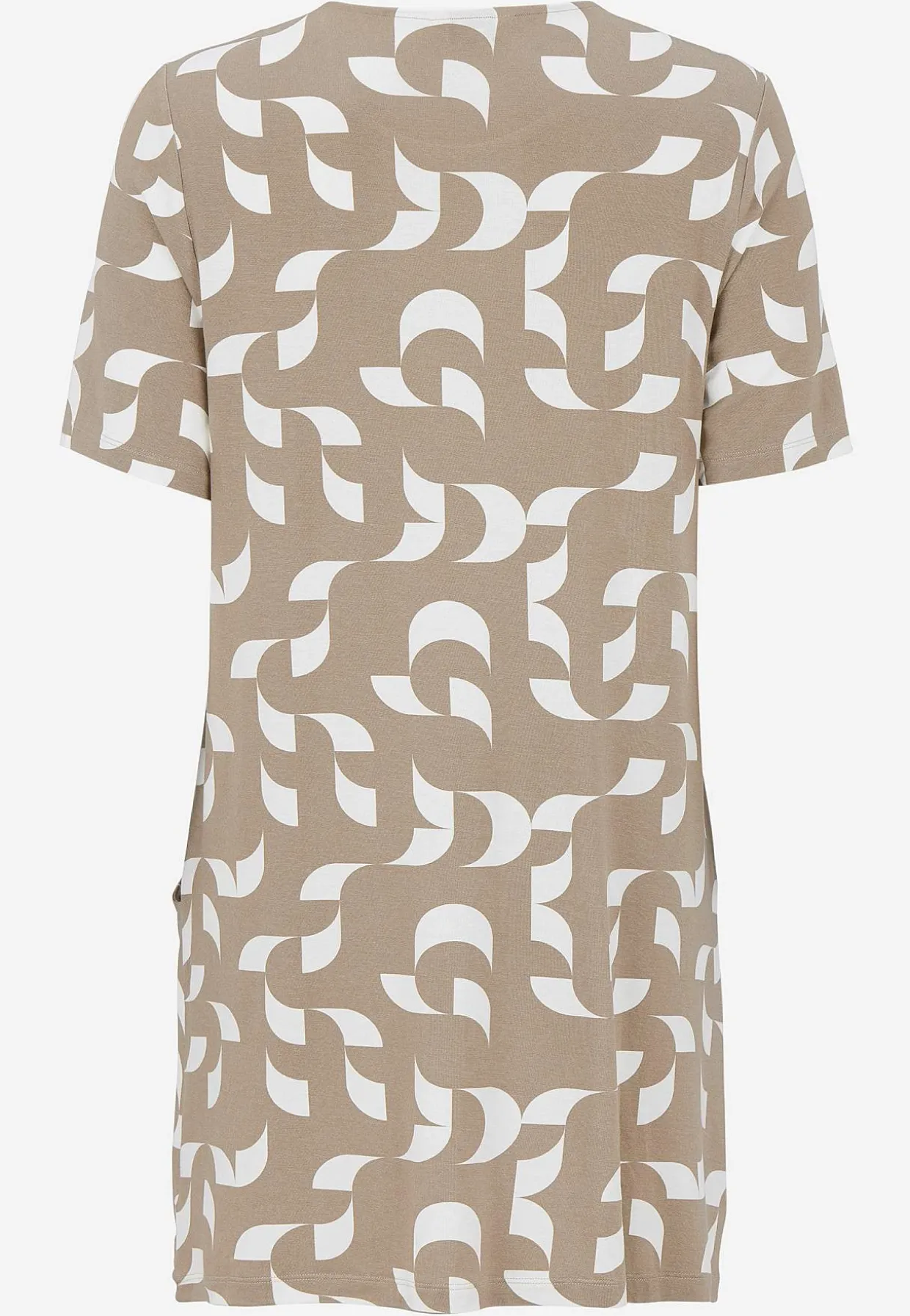 Mønstret tunika med lommer