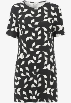 Mønstret tunika med lommer