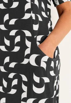 Mønstret tunika med lommer