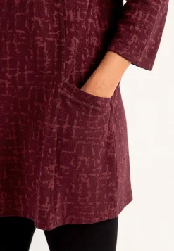 Mønstret tunikatop med lommer