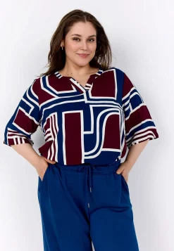 Mønstret viskosebluse | Cellbes