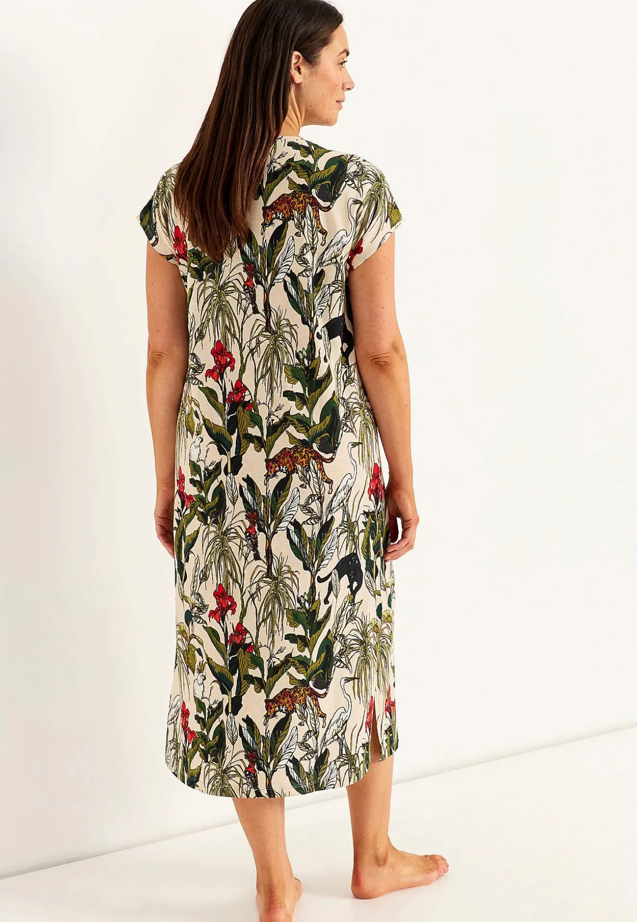 Natkjole med korte ærmer