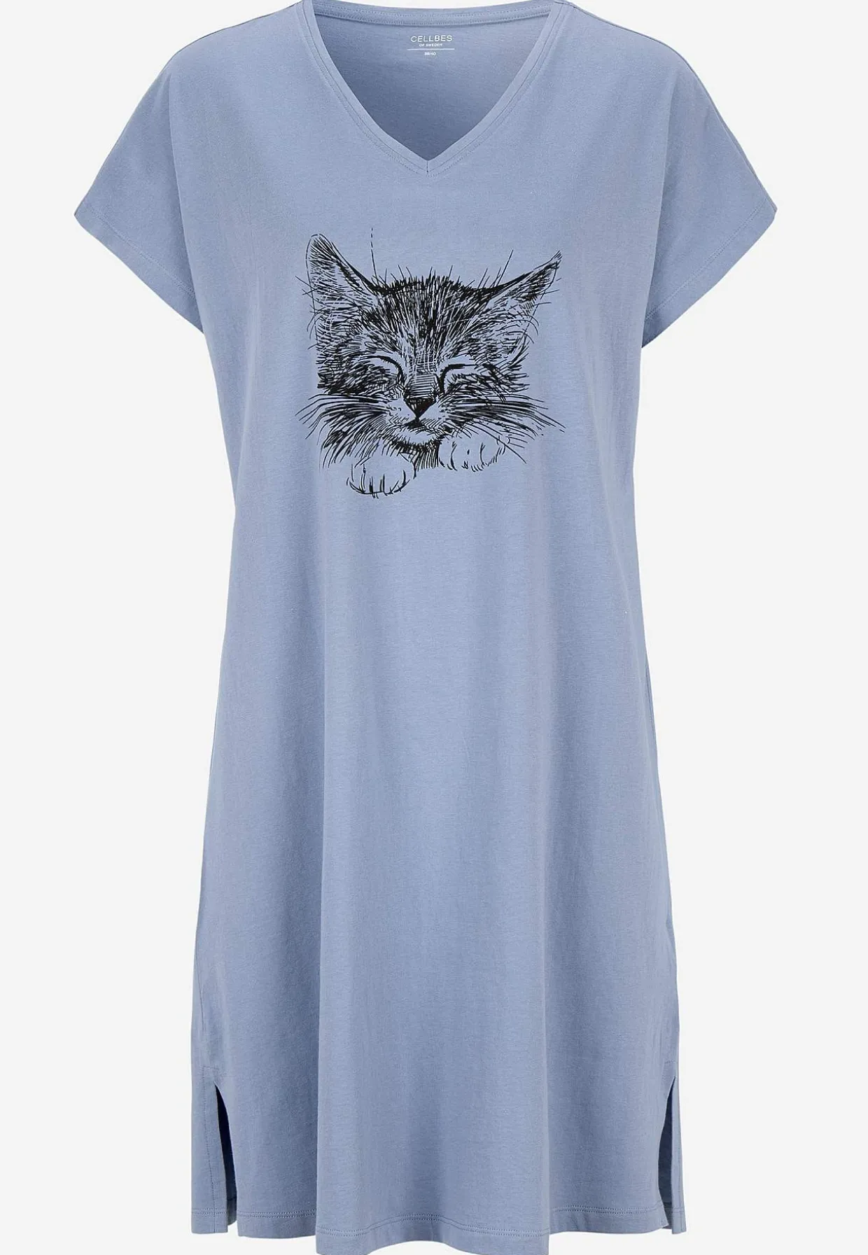 Natkjole med v-udskæring