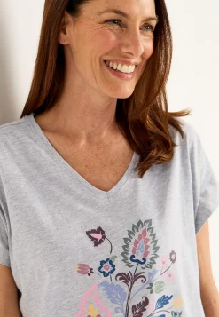 Natkjole med v-udskæring