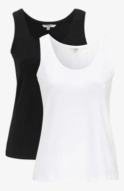 Negligé i blød, økologisk bomuld 2-pack