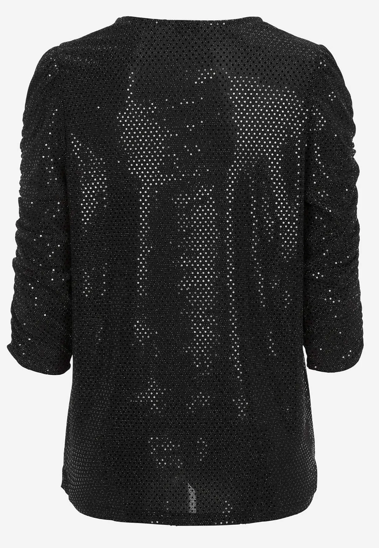 Paillet top med 3/4 ærmer