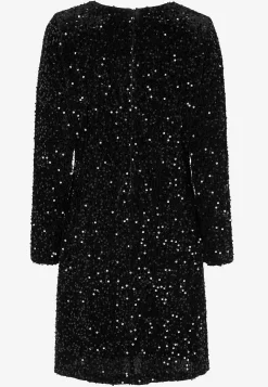Pailletkjole i elastisk velour
