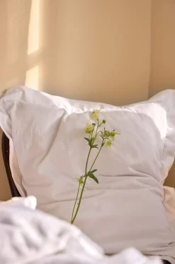 Pudebetræk i satin med vinge 50x60 cm Økologisk bomuld 2-pack | Cellbes