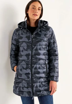 Quiltet, mønstret letvægtsjakke