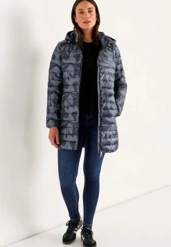 Quiltet, mønstret letvægtsjakke