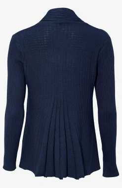 Ribbet, åben cardigan | Cellbes