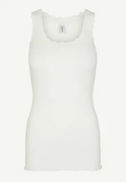 Ribbet singlet i silkemix | Cellbes